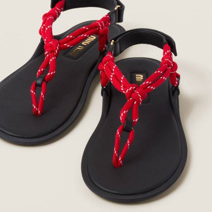 Cuero | Riviere cord and leather sandals