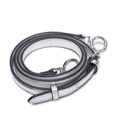 Cuero | Peekaboo Silver Leather Bag