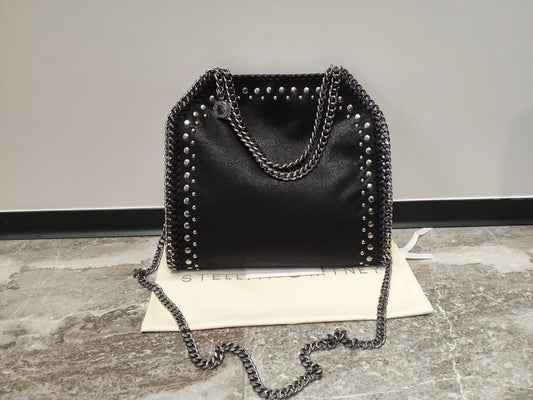 Stella McCartney Falabella Studded Shoulder Bag – Black
