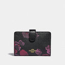 Original COACH Medium Corner Zip Wallet In Signature Canvas