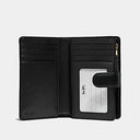 Original COACH Medium Corner Zip Wallet In Signature Canvas
