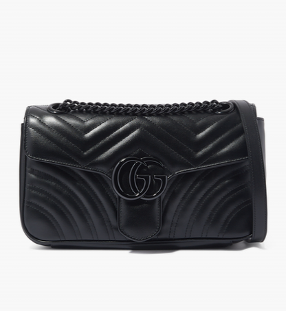 Cuero | GG Marmont Small Shoulder Bag