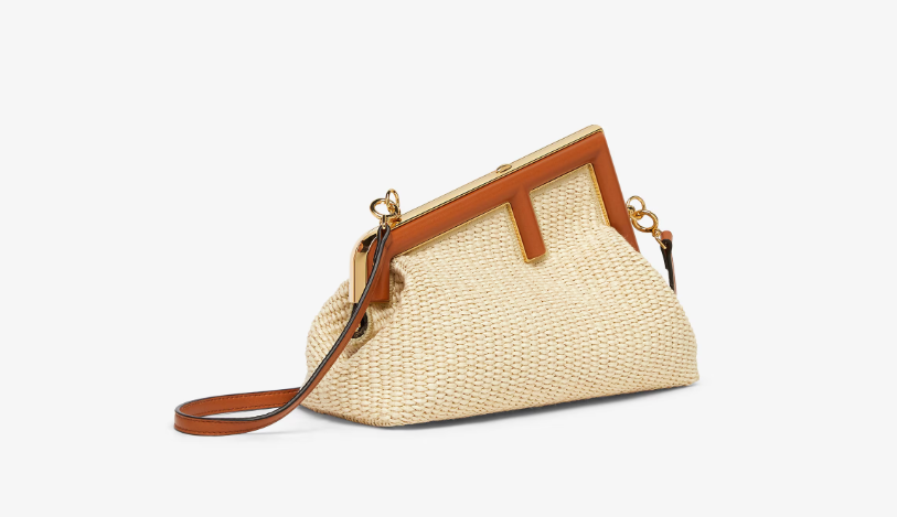 Cuero | First Small Natural straw bag