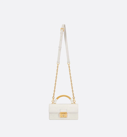 Cuero | Mini Ange Bag Latte Macrocannage Lambskin