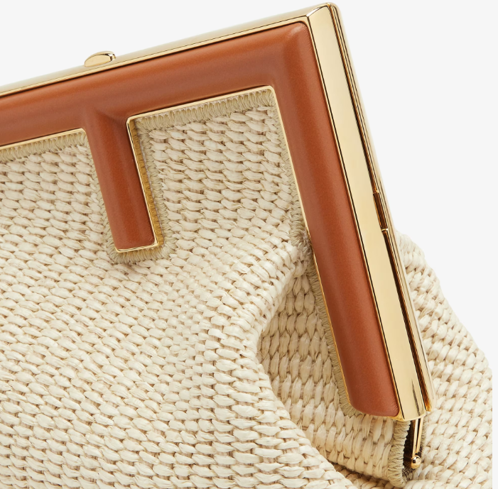 Cuero | First Small Natural straw bag