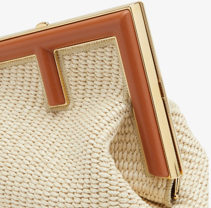 Cuero | First Small Natural straw bag
