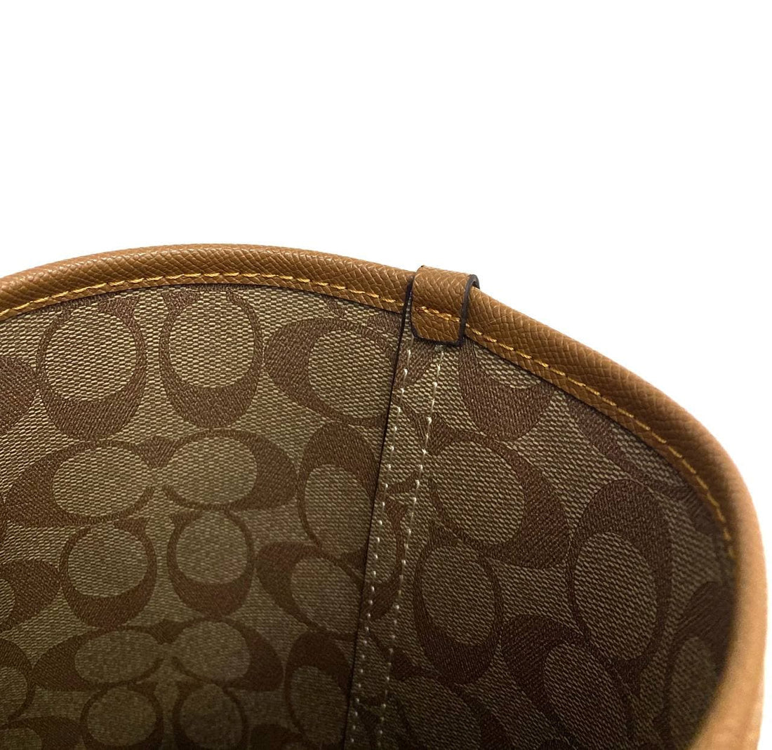 Cuero | Reversible City Tote Handbag In Camel