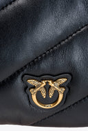 Pinko Small Twins Bag Maxi Quilt Black-Antique Gold