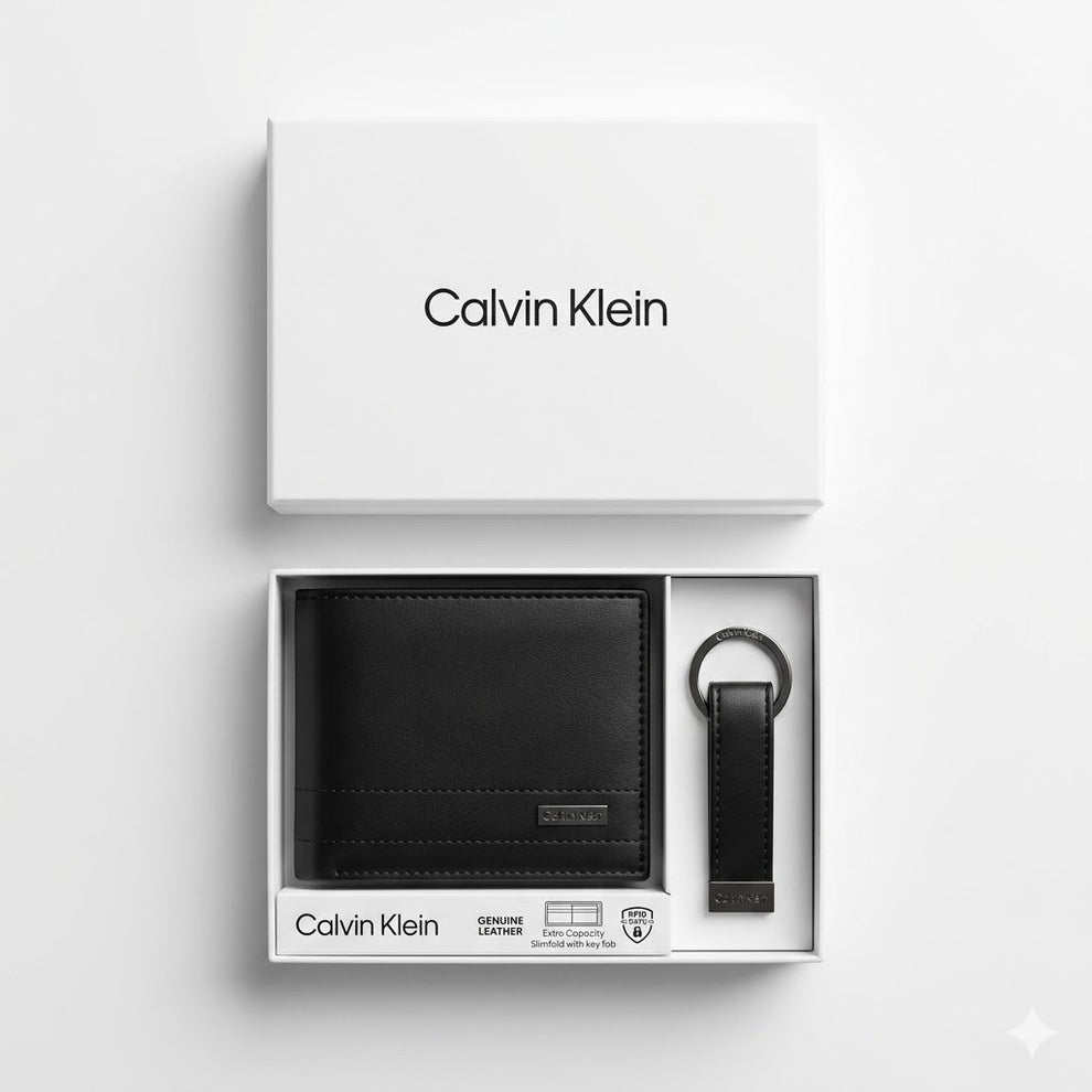 Calvin Klein Wallet & Keychain Set