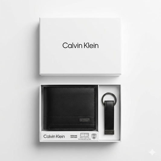 Calvin Klein Wallet & Keychain Set