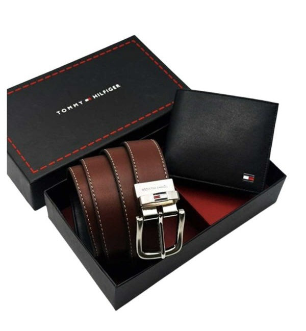 Tommy Hilfiger Wallet & Belt Set