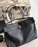 Chanel Shopping Tote – Classic black caviar leather tote