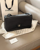 Chanel Flap Shoulder Bag – Black caviar leather classic