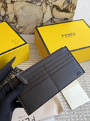 Fendi Chain Wallet – FF monogram canvas with gold logo