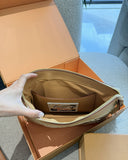Louis Vuitton Raffia Straw Woven Pouch