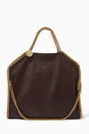 Stella McCartney Falabella Tote Bag – Brown Leather with Gold Chain Trim