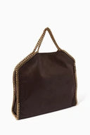 Stella McCartney Falabella Tote Bag – Brown Leather with Gold Chain Trim