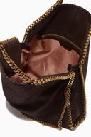 Stella McCartney Falabella Tote Bag – Brown Leather with Gold Chain Trim