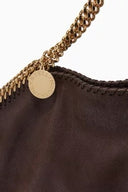 Stella McCartney Falabella Tote Bag – Brown Leather with Gold Chain Trim