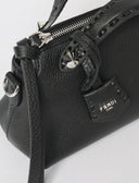 Fendi By The Way Small Top Handle Bag – Black Pebbled Leather
