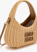 Miu Miu Wicker Top Handle Bag