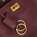 Balenciaga WOMEN’S RODEO HANDBAG MEDIUM IN DARK BURGUNDY