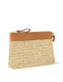 Louis Vuitton Raffia Straw Woven Pouch