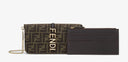 Fendi Chain Wallet – FF monogram canvas with gold logo