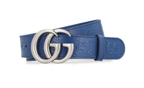 Cuero | GG Marmont Embossed Buckle Belt