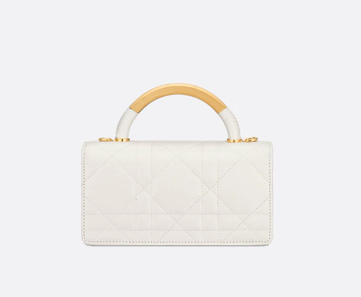 Cuero | Mini Ange Bag Latte Macrocannage Lambskin