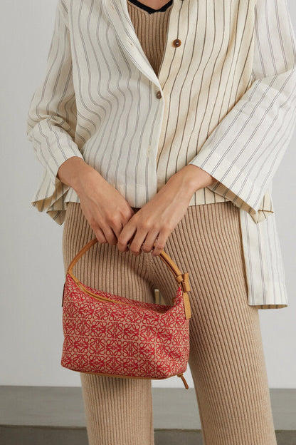 Cuero | Small Cubi Anagram Jacquard Canvas Shoulder Bag