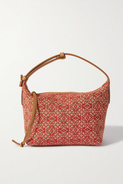 Cuero | Small Cubi Anagram Jacquard Canvas Shoulder Bag