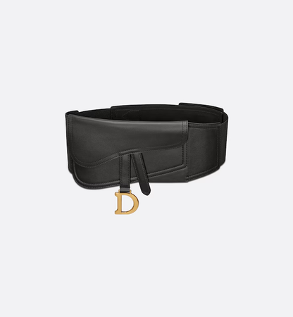 Cuero | Saddle Belt Black Smooth Calfskin