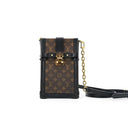Louis Vuitton Monogram Vertical Trunk Pochette Brown