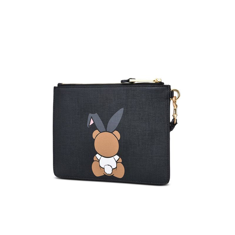 Cuero | Playboy Teddy Bear Clutch Black