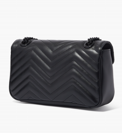 Cuero | GG Marmont Small Shoulder Bag