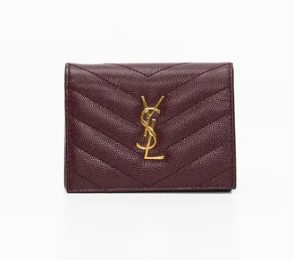 Cuero | Laurent Maroon Small Wallet