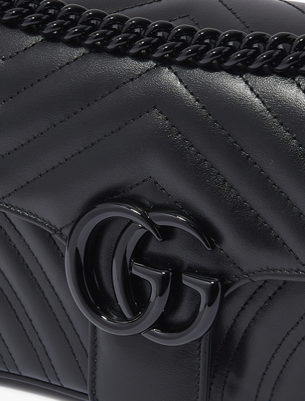 Cuero | GG Marmont Small Shoulder Bag