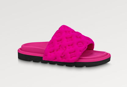 Cuero | Pool Pillow Flat Comfort Mule