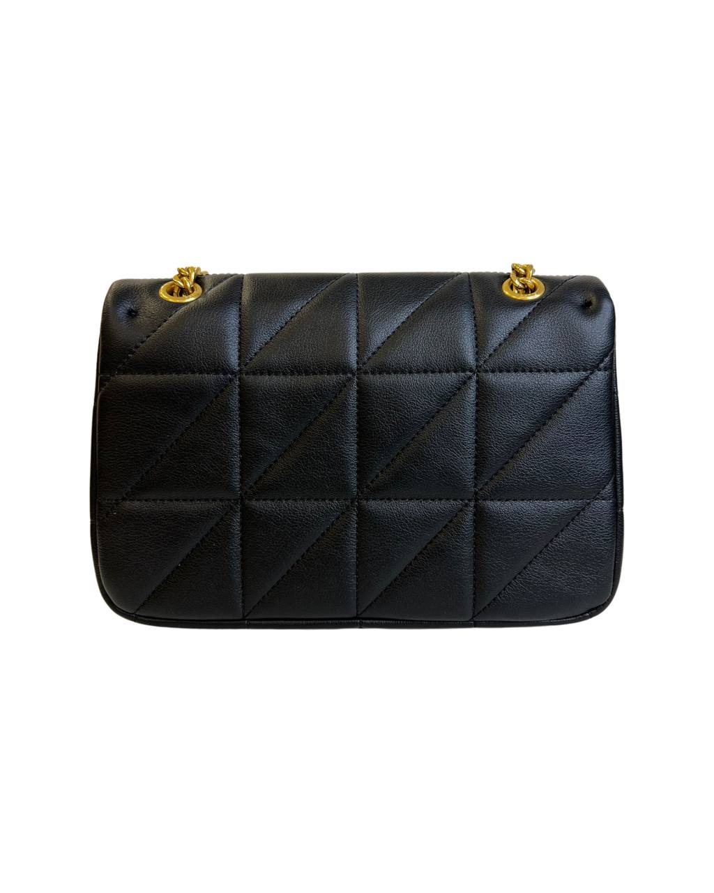 Cuero | Small&nbsp;Black Leather Shoulder Bag