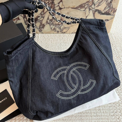 Cuero | Denim Shoulder Tote