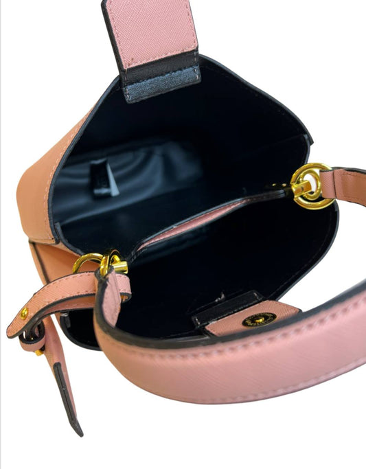 Cuero | Saffiano leather Mini Double bag