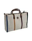 Tory Burch Blake Canvas Jumbo Double Handle