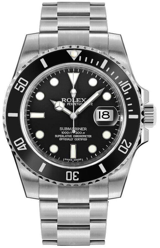 Cuero | Submariner Date 126610LN Oyster Perpetual Black Dial 41mm Men's Watch