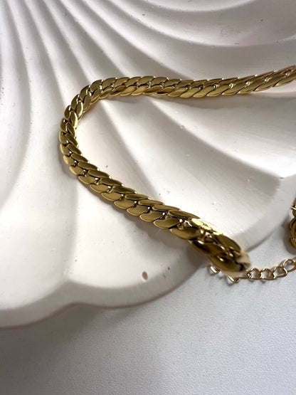 Cuero | Gold Braided Women Bracelet