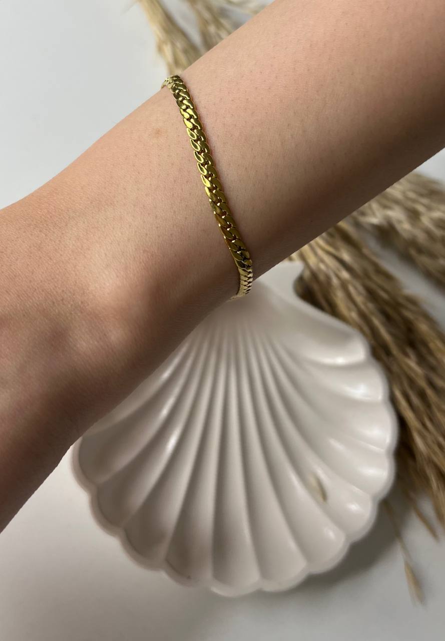 Cuero | Gold Braided Women Bracelet
