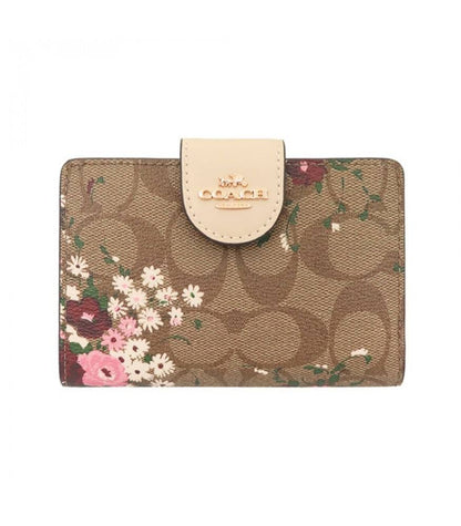 Cuero | ORIGINAL MEDIUM CORNER ZIP WALLET IN SIGNATURE CANVAS