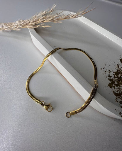 Cuero | Snake Chain Anklet for Women