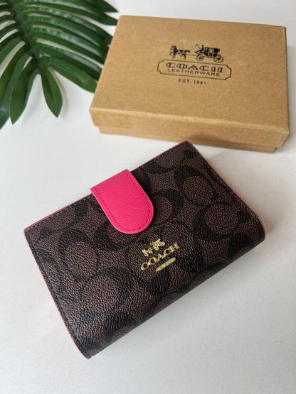 Cuero | Medium Corner Zip Wallet In Signature Canvas
