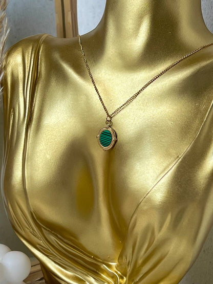 Cuero | Classic Green Necklace